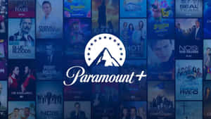 Paramount+ 串流服務標誌覆蓋於電視節目封面拼貼之上。
