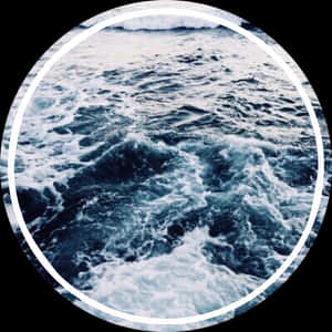 海洋波浪紋理背景
