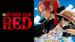 《ONE PIECE FILM RED》動畫海報，撒古斯和路飛在戰鬥場景中。 — 火影忍者海報 壁紙