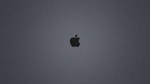黑色Apple標誌在灰色漸變背景上