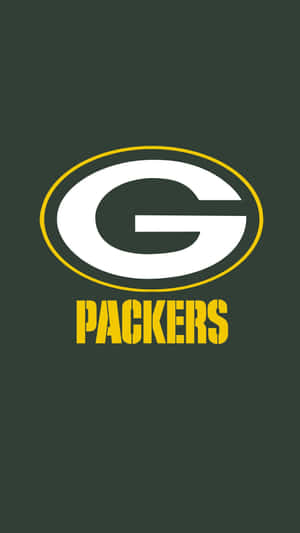 深綠色背景上的 Green Bay Packers 標誌。 — 綠灣包裝工 GIF 壁紙