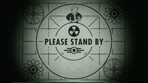 復古畫面顯示「PLEASE STAND BY」，帶有卡通人物和原子符號。