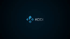 深藍色漸變背景上的 Kodi 媒體播放器標誌