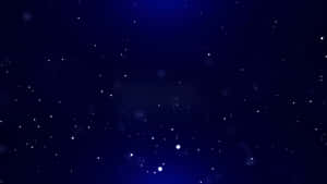 深藍色的夜空充滿了星星和發光的星雲。
