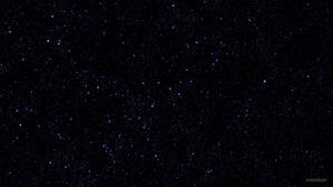 深邃黑色背景上，無數閃爍星星的星空。