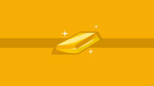 橙色背景上閃亮的金條與閃光 — 金色美學 GIF 壁紙