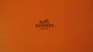 橙色皮革配 Hermès Paris 標誌和馬車徽章。