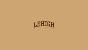 棕褐色背景上的棕色 Lehigh University 標誌 — 凌志標誌 GIF 壁紙