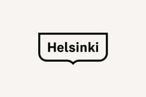 米色背景對話框中的黑色 Helsinki 文字。 — 極簡美學 壁紙