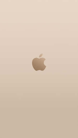 金色漸變背景上的Apple標誌
