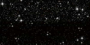 黑色背景上閃爍著明亮星星的星空夜空。
