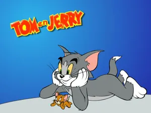 貓 Tom 同老鼠 Jerry 嘅經典卡通姿勢。