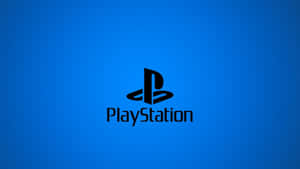 PlayStation 標誌在藍色漸變背景上 — PlayStation GIF 壁紙