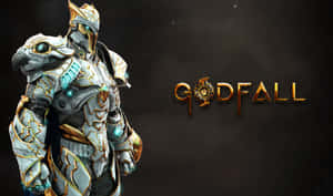 Godfall電子遊戲角色，身穿華麗盔甲，眼睛發光 — 騎士 GIF 壁紙