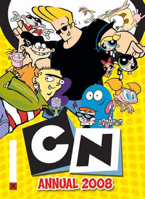 Cartoon Network Annual 2008 封面， featuring 受歡迎的動畫角色。