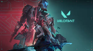 霓虹燈光下的Valorant遊戲角色，身穿Cyberpunk裝備。