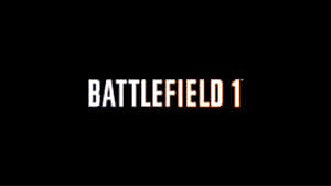 Battlefield 1 遊戲標題標誌，白色和橙色文字，黑色背景