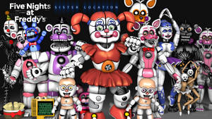 來自《Five Nights at Freddy's》的恐怖電子動畫角色群體。