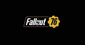 黑色背景上的 Fallout 76 遊戲標誌