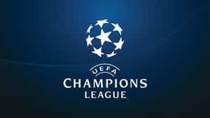 藍色漸變背景上嘅UEFA Champions League官方標誌