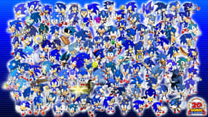 以數百個藍色和白色的角色變體慶祝 Sonic the Hedgehog。