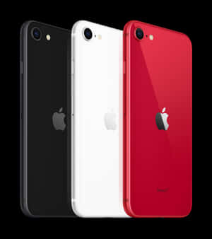 三款 iPhone 7 手機，黑色、白色和紅色，從背面展示。 — 小米Mix Fold 4 壁紙