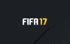 深色背景上帶有對角線的 FIFA 17 電子遊戲標誌。