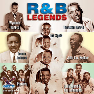 R&B傳奇人物拼貼畫，包括Wynonie Harris、Thurston Harris、Lonnie Johnson、Ink Spots、John Lee Hooker、The Platters和Billy Ward &