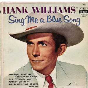 Hank Williams 專輯封面，附有歌曲名稱和 MGM 標誌。