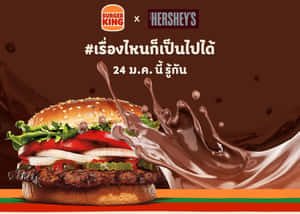 Burger King 和 Hershey's 朱古力醬飛濺廣告。