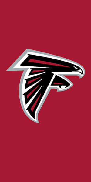 紅色背景上的亞特蘭大獵鷹隊NFL標誌