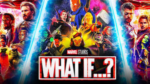Marvel What If...? 動畫系列海報， featuring 超級英雄團隊