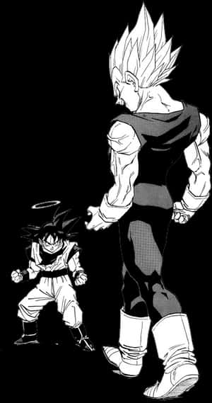 Mine Manga Cap Dragonball Goku Transparent Vegeta Db - Dbz Majin Vegeta Manga, HD Png Download