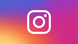 Instagram應用程式標誌在彩色漸變背景上