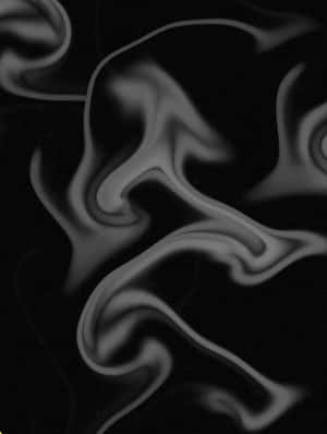 黑色背景上的灰度抽象煙霧圖案。 — 灰色 GIF 壁紙