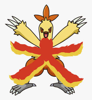 凶猛嘅動漫鳥類寶可夢，擁有火焰翅膀同鋒利爪子。