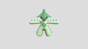 一隻綠色卡通Pokémon，戴帽同有尖刺，企定定。