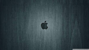 拉絲金屬背景上的Apple標誌