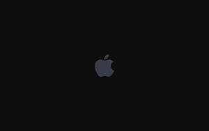 黑色背景上的灰色Apple標誌