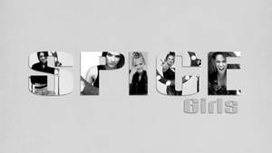 Spice Girls 標誌，每位成員的臉孔位於字母內。 — 薰衣草美學 壁紙