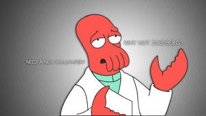 紅色卡通龍蝦穿著實驗袍問為什麼不是Zoidberg。