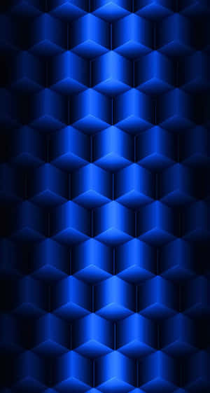 帶有漸變照明和銳利陰影的抽象藍色3D立方體圖案。
