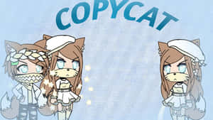 兩個穿著水手服的動漫風格貓娘，上方有「COPYCAT」文字。