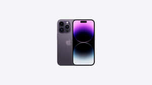 紫色 iPhone 14 Pro 帶漸變螢幕顯示正面和背面。 — Pro Display XDR 壁紙