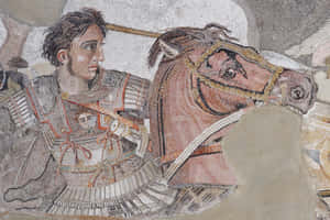 古代馬賽克藝術中的騎馬戰士