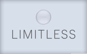 一個時尚的灰色牆板，上面有「limitless」字樣和一個圓形按鈕。