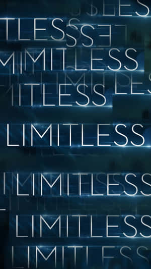 在數位抽象背景中分層的霓虹發光文字，顯示 limitless。