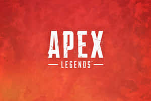 Apex Legends 遊戲標誌，背景為帶有紋理的熾熱紅橙色。 — Apex 英雄 壁紙