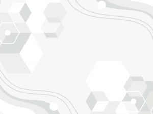 極簡抽象圖案，帶有浮動六邊形和曲線，採用灰階色調。