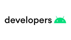 黑色文字寫著 developers，旁邊是綠色 Android 機械人標誌。